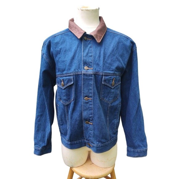 Other - Marlboro Country Store Denim Jacket Size Large Blue Mens Vintage